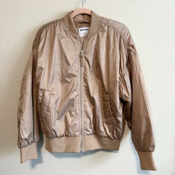 Old Navy Beige Zip-Up Jacket - Picture 1 of 4